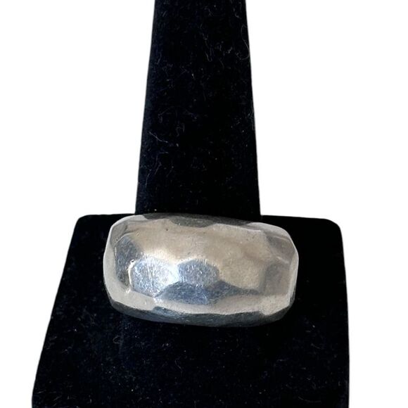 Silpada R2758 Classique Hammered 925 Sterling Silver Dome Ring Size 8 - Picture 3 of 16